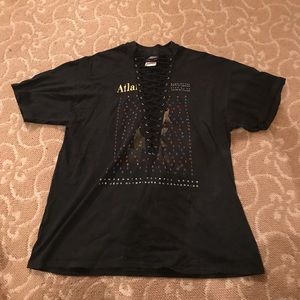 LF Oversized Black Lace Up Graphic Tee